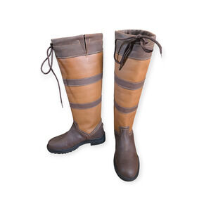 TuffRider Ladies Lexington Waterproof Brown Tall Boots Size 9